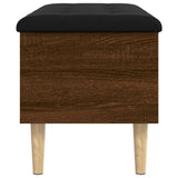 Storage Bench Brown Oak 82x42x46 cm Engineered Wood 835081