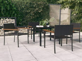 Garden Dining Set Black 3099414