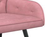 2 Seater Sofa with Metal Legs 2-Seater Pink Velvet 42051021