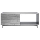 Coffee Table Grey Sonoma 95 x 50.5 x 35 cm Engineered Wood 8011447