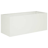 Garden Planter White 100 x 40 x 40 cm Cold-rolled Steel 8005248