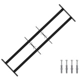 Security Grille for Windows with 2 Crossbars 3 pcs 63-114 cm 42031283