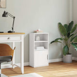 Side Cabinet ODDA White 40x24x79 cm Solid Wood Pine 4103596