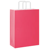 Paper Bags 250 pcs with Handles Pink 26x12x35 cm 4101898