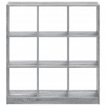 Bookcase Grey Sonoma 102x32x108 cm Engineered Wood 3307842