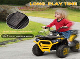 12V Kids Electric Ride on ATV, Battery-Powered Quad Bike w/ Spring Suspension, Forward Backward, T3398P347552