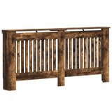 Radiator Cover Smoked Oak 172 x 19 x 81.5 cm Engineered Wood 884075