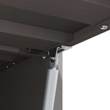 Wall Cabinet for Garage with Gas-lift Door Black 883272