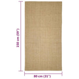 Sisal Rug for Scratching Post 80x150 cm 3203416