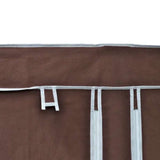 Fabric Wardrobe Brown 60721