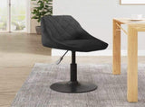 Bar Stool Black Velvet 335313