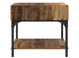 Bedside Table 2 pcs Old Wood 40 x 40 x 50 cm Engineered Wood 881813