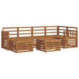 Sectional Sofa Set 7 pcs Natural Solid Acacia Wood 3375119