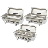 3 Piece Chafing Dish Set Stainless Steel 50529