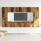 Wall Mounted TV cabinets 8 pcs Old Wood Engineered Wood 3328975