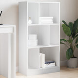 Bookcase White 57x28.5x107.5 cm Engineered Wood 848003
