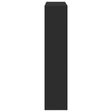 Fireplace Surround Black 81x18x82 cm Engineered Wood 854599