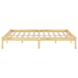 Bed Frame without Mattress Solid Wood Super King Size 810032