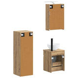 Bathroom Furniture Set 4 pcs Artisan Oak 3407470