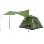 ZNTS Camping Tent Dome 5-Person Green Quick Release 4004146