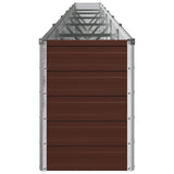 Raised Garden Bed Brown 600 x 40 x 55 cm cold-rolled steel 8006300