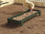 Chicken Feeding Trough Olive Green 80 x 28 x 13.5 cm 874622