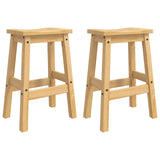 Kitchen Storage with Drawer 2 pcs Honey Wax Solid-Pine 3425402
