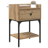 Bedside Table 2 pcs Artisan Oak 40 x 29 x 60 cm Engineered Wood 881829