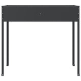 Garden Planter Anthracite 100.5x40.5x90 cm Galvanised Steel 152263