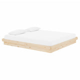 Bed Frame without Mattress Solid Wood Super King 819922
