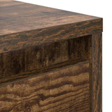 Coffee Table with Drawers Smoked Oak 100x100x40 cm 3328403