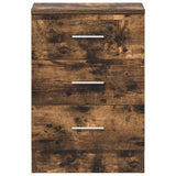 Bedside Cabinet Smoked Oak 38x35x56 cm Engineered Wood 815321