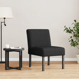 Slipper Chair Black Fabric 352459