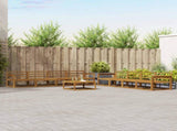 Outdoor Sofa Set 9 pcs Natural Solid Acacia Wood 3367357