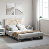 Bed Frame Grey Solid pinewood Double Durable Bed Frame 3281564