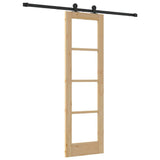 Sliding Door ORKDAL Natural and Black 61 x 198.5 cm 3331985