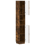 Bathroom Cabinet with Open Shelf HOORN Smoked Oak 897260