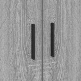 Storage Bed Frame Grey Sonoma 90 cm Engineered Wood 3335570