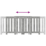 Radiator Cover Concrete Grey 205x21.5x83.5 cm Engineered Wood 852765