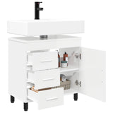 Bathroom Vanity Unit High Gloss White 60 x 35 x 60 cm 889379
