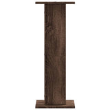 Speaker Stands 2 pcs Brown Oak 30x30x80 cm Engineered Wood 852669