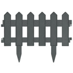 ZNTS Lawn Edgings 25 pcs Anthracite 10 m PP 314683