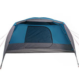 Family Tent with Porch 6-Person Blue Waterproof 94419