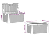 Garden Storage Box Anthracite 125 L PP 364209