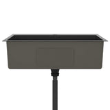 Handmade Kitchen Sink Black Stainless Steel 51515