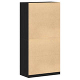 Wardrobe with Shelf Black Oak 100 x 50 x 200 cm Engineered Wood 3329299