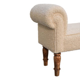 Boucle Cream Bench IN3308