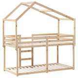 Bunk Bed without Mattress 90x190 cm Single Solid Wood Pine 3282047