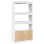 Highboard White 92x33x180 cm Engineered Wood 3309618