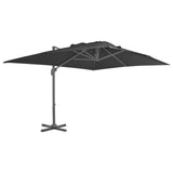 Cantilever Garden Parasol Anthracite Polyester Large Tiltable 44637